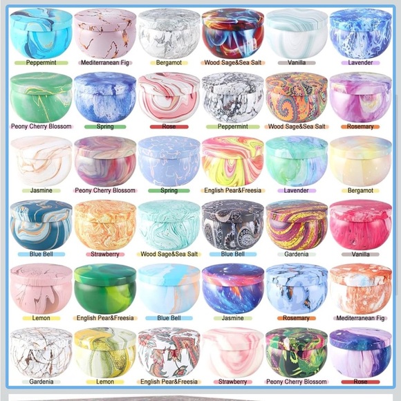 Scented Mini Travel Candles Tins 2.5 oz. - PICK ONE - Picture 2 of 4